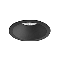 Downlight ODEMAR / PHASE DIM 830 rond, rigide, dimmable, reculer IP20, noir mat gradable