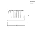 Brumberg Lampe à réflecteur MR16 DISC MR16 6W 3000K 