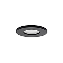 recessed luminaire PROTECT-R round, direct IP44, black dimmable
