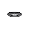 recessed luminaire PROTECT-R round, direct IP44, black