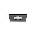 recessed luminaire PROTECT-S square, direct IP44, black