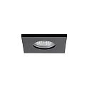 recessed luminaire PROTECT-S square, direct IP44, black