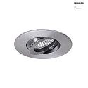 Einbaustrahler EXPAND, IP20, rund,  10cm, GX5.3 max. 13W (exkl.), schwenkbar, Aluminium, alu gebrstet