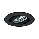 Recessed HV spot GU10, max. 50W, round, black