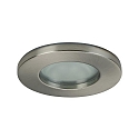 Outdoor HV-Einbau-Downlight OGDAN, IP65, rund, Ø 8.2cm, GU10 max. 10W, starr, Metall-Guss / Frostglas, Nickel matt