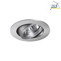 Brumberg Lumière encastrée TIRREL-R rond, pivotant, commutable IP20, aluminium mat  6W 680lm 3000K 38° 38° CRI >80