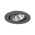 Brumberg LED Einbaustrahler TIRREL-R, IP20, rund, 230V AC, 6W 3000K 680lm 38°, schwenkbar 20°, schaltbar, titan matt Brumberg LED Einbaustrahler TIRREL-R, IP20, rund, 230V AC, 6W 3000K 680lm 38°, schwenkbar 20°, schaltbar, titan matt
