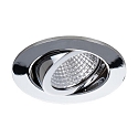 Brumberg Recessed LED spot set incl. converter, IP20, 230V, 7W 2700K 770lm 38°, swivelling, matt chrome Brumberg Recessed LED spot set incl. converter, IP20, 230V, 7W 2700K 770lm 38°, swivelling, matt chrome
