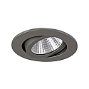 Brumberg Recessed LED spot set incl. converter, IP20, 230V, 7W 2700K 770lm 38°, swivelling, matt titanium Brumberg Recessed LED spot set incl. converter, IP20, 230V, 7W 2700K 770lm 38°, swivelling, matt titanium