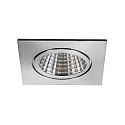 Brumberg Recessed LED downlight BB16, V4A, IP54, square, 230V, 6W 3000K 640lm 38°, On/Off, stainless steel Brumberg Recessed LED downlight BB16, V4A, IP54, square, 230V, 6W 3000K 640lm 38°, On/Off, stainless steel