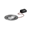 recessed luminaire BB23 round, swivelling, switchable IP65, nickel  7W 620lm 3000K 36 36 CRI >80