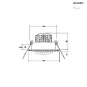 Brumberg Luce da incasso IP20, Lucido, trasparente  6W 680lm 3000K 20-40° 20-40° CRI 80-89