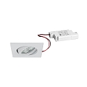 recessed luminaire TIRREL-S square, swivelling IP20, white dimmable 6W 680lm 3000K 38° 38° CRI >80