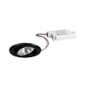 recessed spotlight BRONNY LED PHASE-DIM round, swivelling, incl. driver, set of 1 IP20, black matt dimmable