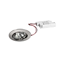 LED Einbaustrahler CARYL PHASE, IP20, rund, Ø 8.2cm, 230V, 6W 3000K 730lm 38°, schwenkbar, dimmbar, Chrom matt