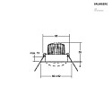 Brumberg recessed luminaire IP20, glossy, nickel, transparent dimmable 6W 680lm 3000K 20-40° 20-40° CRI 80-89