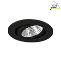 Brumberg Downlight rotondo, dimmerabile IP20, Nero dimmerabile