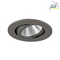 Brumberg Downlight rond, dimmable IP20, titane gradable