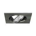 Brumberg LED Einbaustrahler-Set BB05 inkl. Konverter, IP20, eckig, 230V, 6W 3000K 640lm 38°, schwenkbar 30°, dimmbar, Nickel matt Brumberg LED Einbaustrahler-Set BB05 inkl. Konverter, IP20, eckig, 230V, 6W 3000K 640lm 38°, schwenkbar 30°, dimmbar, Nickel matt