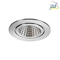 Brumberg Outdoor LED Einbau-Downlight-Set BB15 inkl. Konverter, V4A, IP54, rund, 230V, 6W 3000K 640lm 38°, dimmbar, Edelstahl