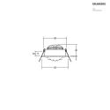 Brumberg LED Einbaustrahler-Set LAKIL-R, IP20, rund, 230V (mit BG), 6W 1800-3000K 460lm 38°, dim2warm, schwenkbar, schwarz