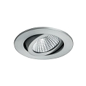 Brumberg LED Einbaustrahler-Set dim2warm inkl. Konverter, IP20, rund, 230V, 6W 1800-3000K 460lm 38°, schwenkbar 30°, Alu matt Brumberg LED Einbaustrahler-Set dim2warm inkl. Konverter, IP20, rund, 230V, 6W 1800-3000K 460lm 38°, schwenkbar 30°, Alu matt