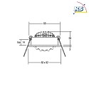 Brumberg Downlight rotondo, Dim-To-Warm IP20, Alluminio opaco dimmerabile