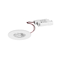 Eclairage d'extrieur encastr BB20 rond, rigide IP65, couvert de poudre, blanc mat gradable