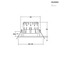 Brumberg outdoor recessed luminaire BB21 square, rigid IP65, nickel matt dimmable