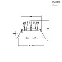 Eclairage d'extérieur encastré BB25 angulaire, pivotant IP65, nickel gradable