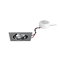 LED Einbaustrahler TIRREL-S, IP20, eckig, 230V AC, 6W 3000K 680lm 38°, schwenkbar, dimmbar (Rundkonverter), chrom