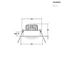 Brumberg Luce da incasso IP20, Lucido, trasparente dimmerabile 6W 680lm 3000K 20-40° 20-40° CRI 80-89