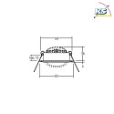 Brumberg Downlight BB03 rotondo, girevole IP20, Bianco dimmerabile