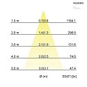 Brumberg Downlight BB03 rotondo, girevole IP20, Bianco dimmerabile