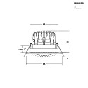 Brumberg Lumière encastrée IP65, scintillant, nickel  7W 620lm 3000K 20-40° 20-40° CRI 80-89
