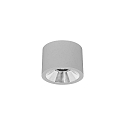 Downlight APOLLO MIDI lisse, rond, commutable IP20, couvert de poudre, argent 