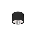 Downlight APOLLO MIDI lisse, rond, contrlable par DALI IP20, couvert de poudre, noir gradable