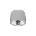 Downlight APOLLO MAXI lisse, rond, commutable IP20, couvert de poudre, argent 