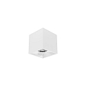 Downlight APOLLO MIDI angulaire, lisse, commutable IP20, couvert de poudre, blanche 