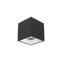 Downlight APOLLO MAXI angulaire, lisse, commutable IP20, couvert de poudre, noir 