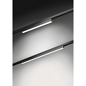 Lumire linaire sur rail PEPA LINEAR 60CM OPAL rigide, contrlable par DALI IP20, noir mat gradable