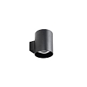 wall luminaire M1 down, round, swivelling, flush, recessed IP20, powder coated, black matt dimmable