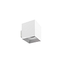 wall luminaire M1 down, square, rigid, flush, recessed IP20, powder coated, white matt dimmable