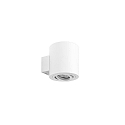 wall luminaire M1 down, smooth, round, swivelling, flush IP20, powder coated, white matt dimmable