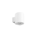wall luminaire M1 down, smooth, round, swivelling, low IP20, powder coated, white matt dimmable