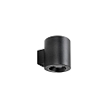 wall luminaire M1 down, smooth, round, swivelling, low IP20, powder coated, black matt dimmable