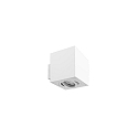 wall luminaire M1 down, square, smooth, swivelling, flush IP20, powder coated, white matt dimmable