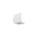 wall luminaire M1 down, square, smooth, rigid, flush IP20, powder coated, white matt dimmable