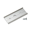 Connector 180 for recessed profile P34-14 (BRUM-53653...), incl. borehole, 5 x 2.05 x 0.38cm, raw aluminum
