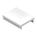 Plastic click cover PMMA for recessed profile P36-20 (BRUM-53654), opal